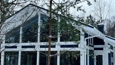 Зима и фахверковый дом
