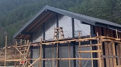 Покраска 4х фахверков на Алтае