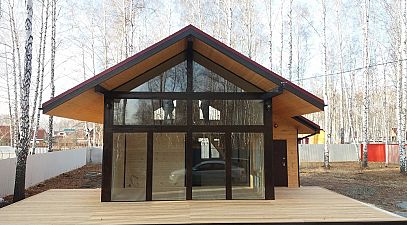 Закончен фахверк дом Эконом плюс 6х9м